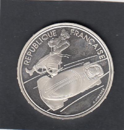 Beschrijving: 100 Francs W-OLYMPIVC 92 BOBSLED